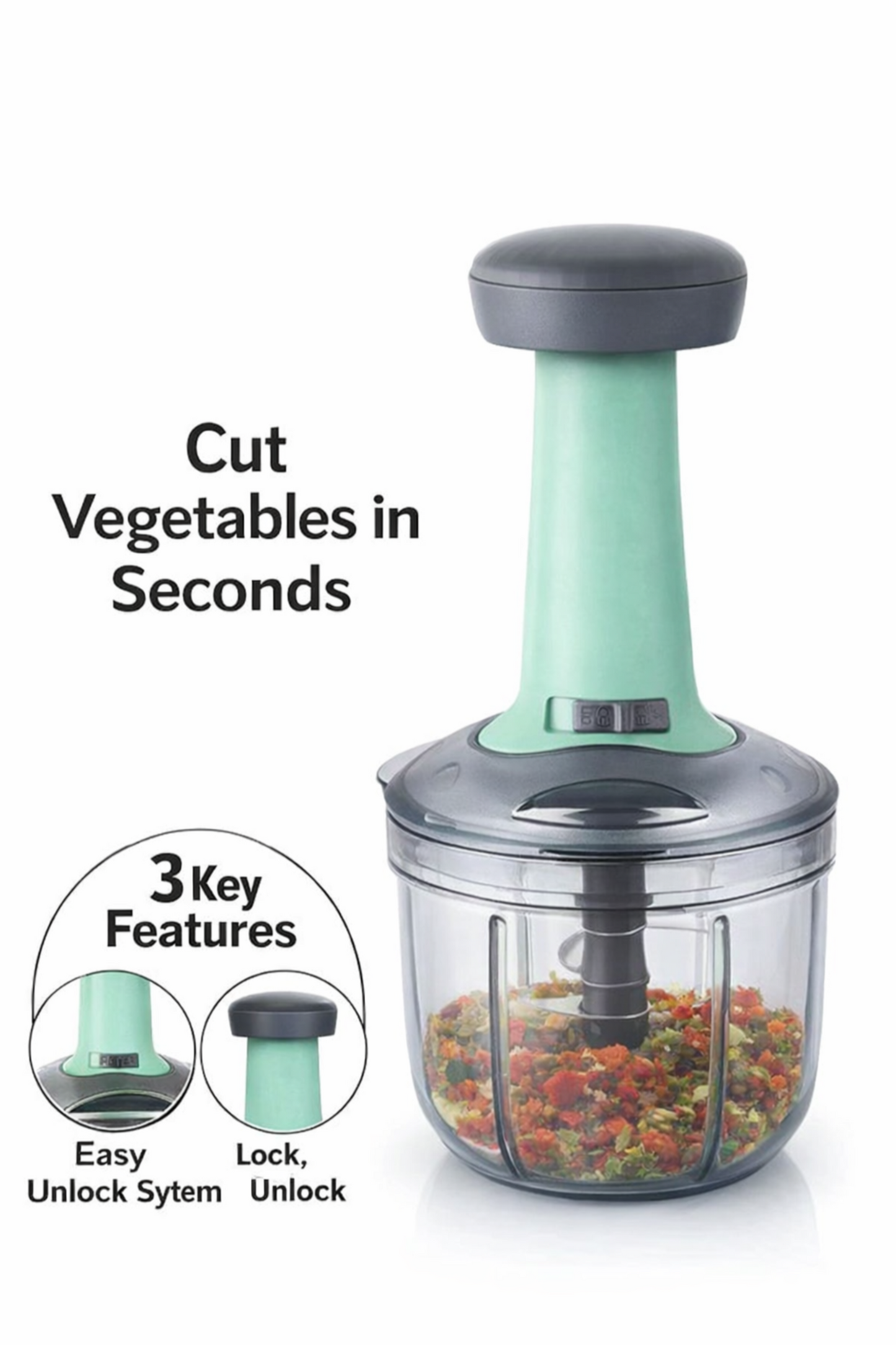 Multipurpose Vegetable Chopper - Cut in Seconds