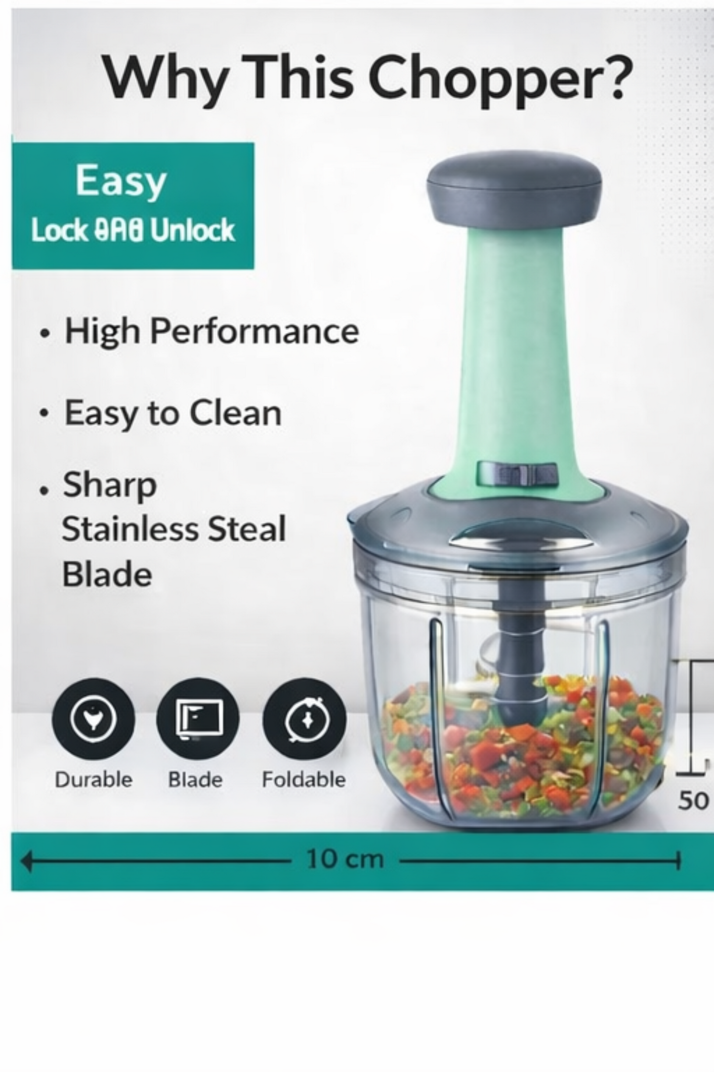 Multipurpose Vegetable Chopper - Cut in Seconds